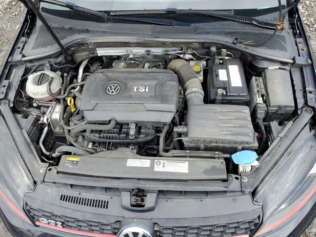 2015 Volkswagen Gti  Черный vin: 3VW4T7AUXFM027244