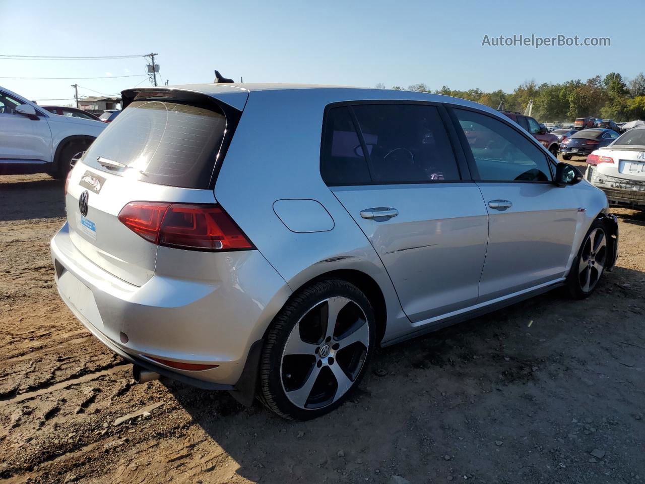 2015 Volkswagen Gti  Серебряный vin: 3VW4T7AUXFM029804