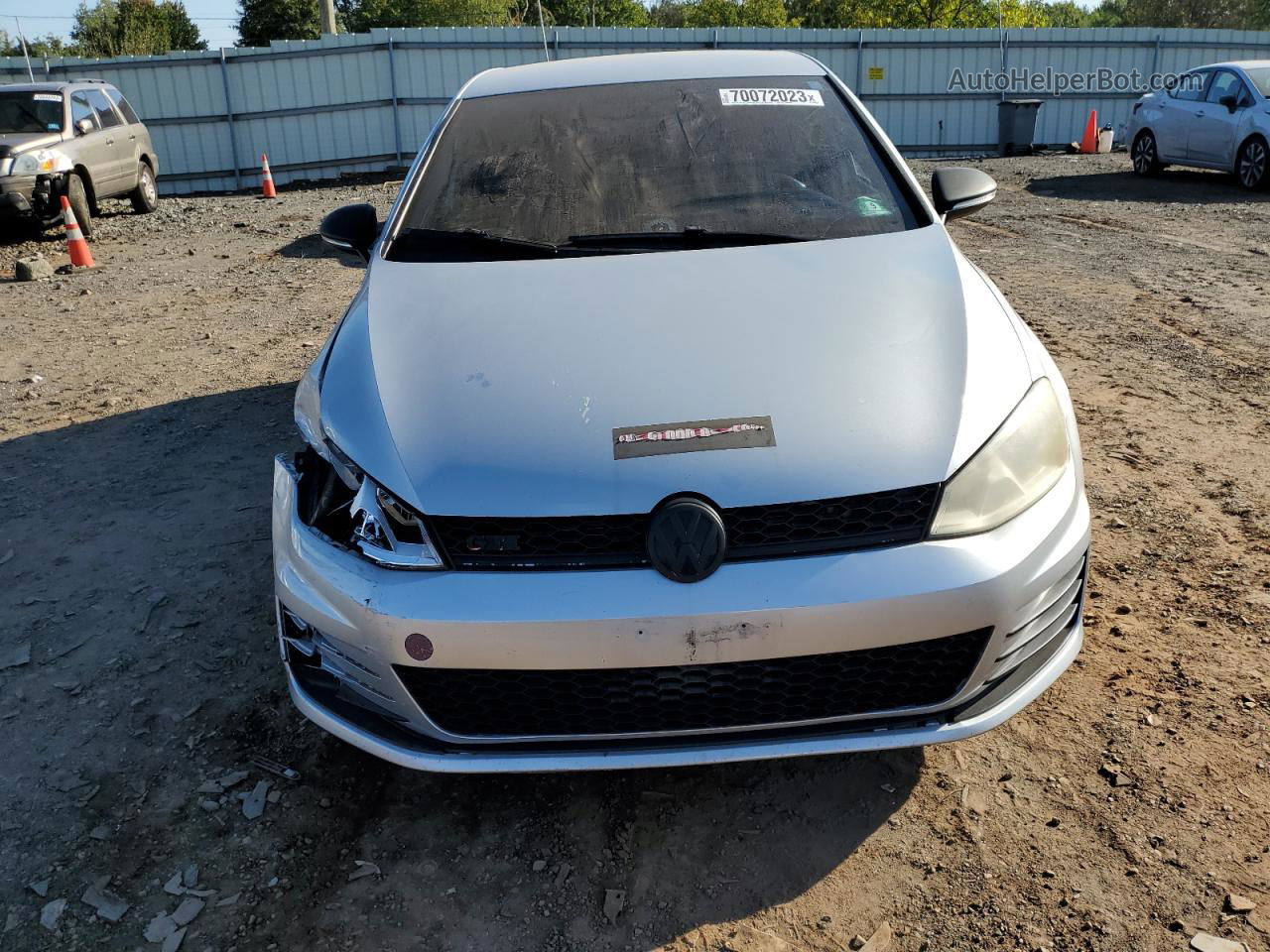 2015 Volkswagen Gti  Silver vin: 3VW4T7AUXFM029804