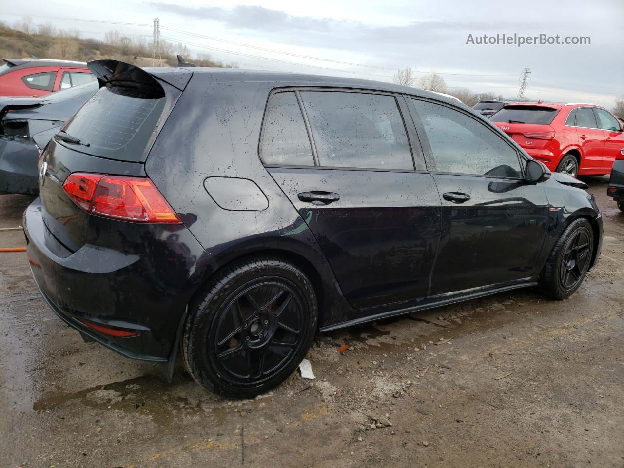 2015 Volkswagen Gti  Черный vin: 3VW4T7AUXFM038311