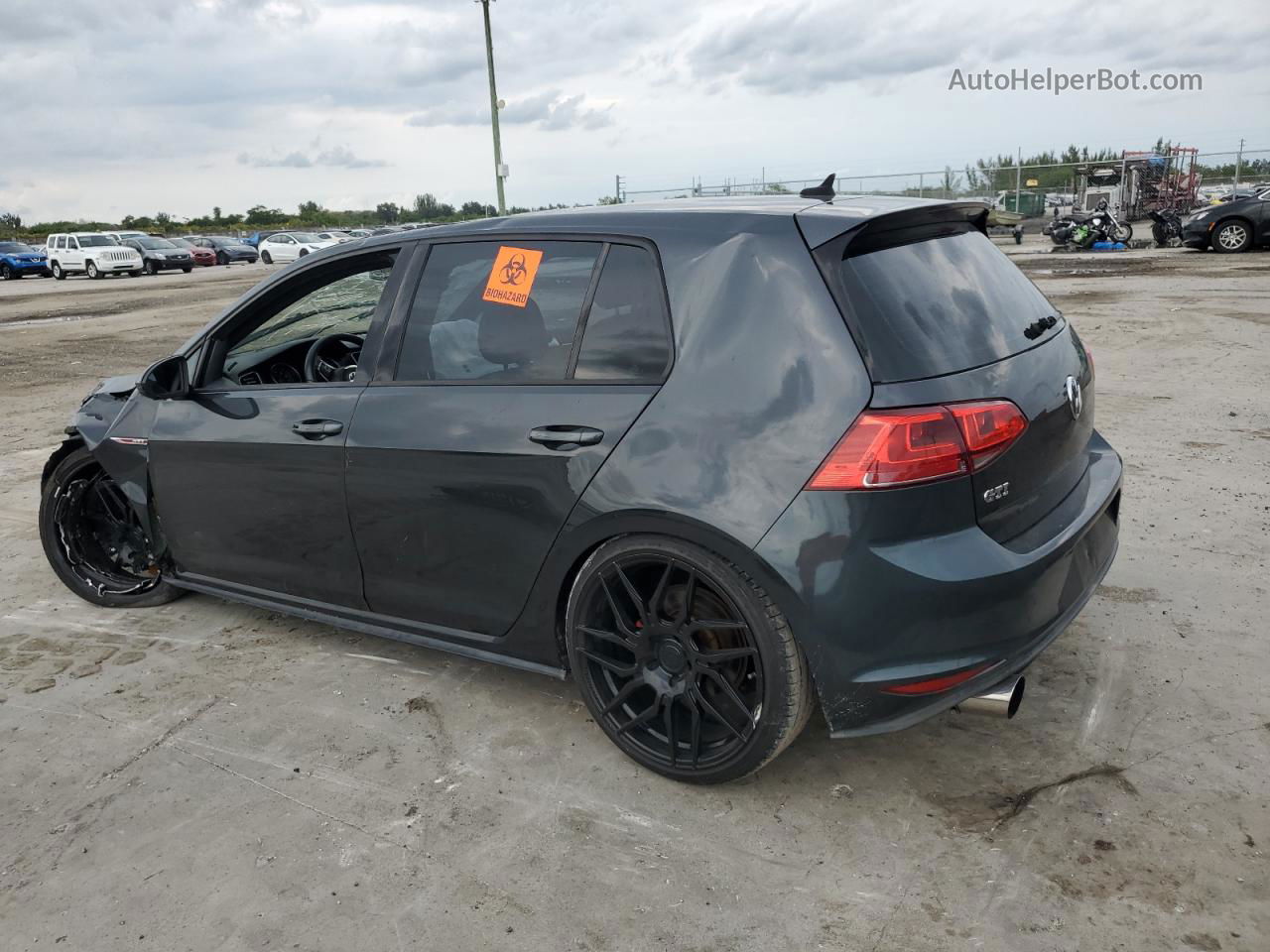 2015 Volkswagen Gti  Gray vin: 3VW4T7AUXFM052886