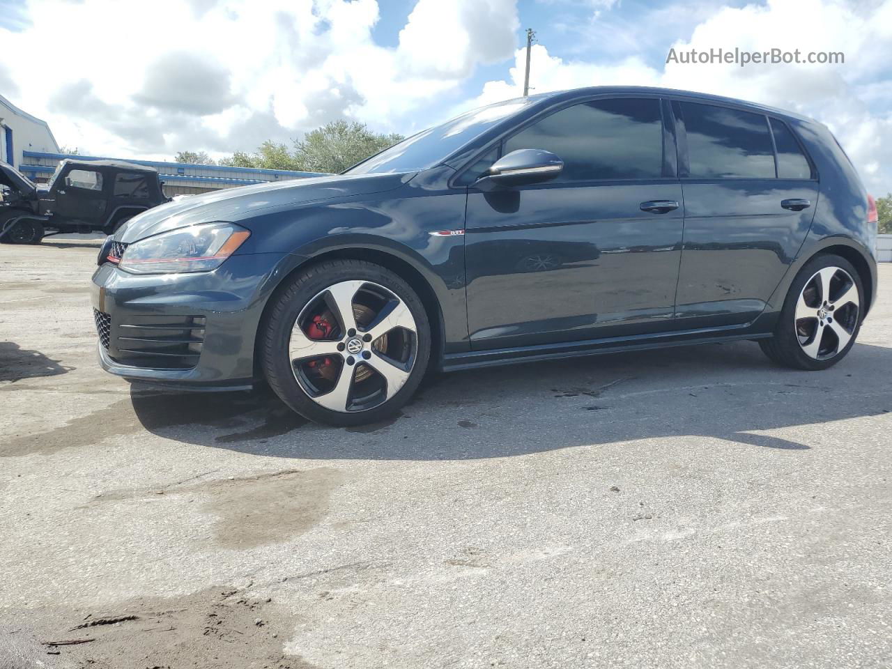 2015 Volkswagen Gti  Gray vin: 3VW4T7AUXFM055349