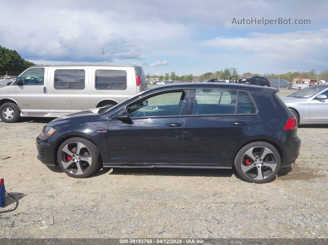 2015 Volkswagen Golf Gti 2.0t Autobahn 4-door Dark Blue vin: 3VW4T7AUXFM104968