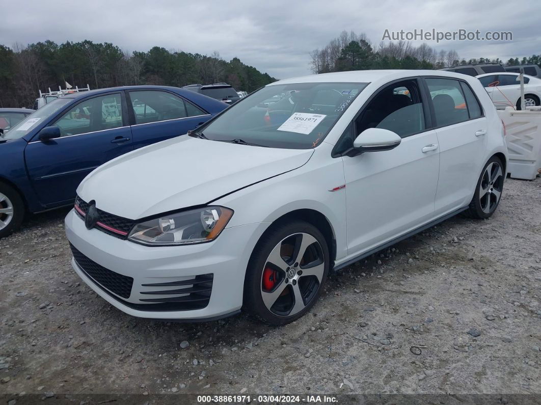 2016 Volkswagen Golf Gti S 4-door White vin: 3VW4T7AUXGM016018