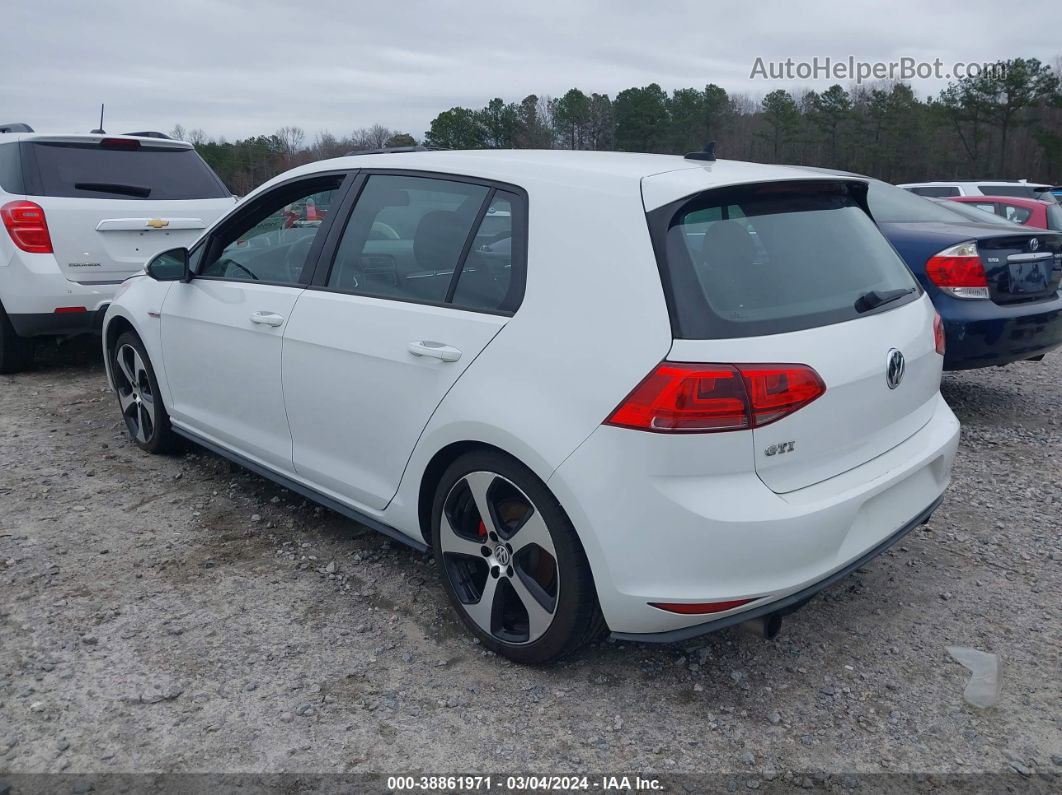 2016 Volkswagen Golf Gti S 4-door White vin: 3VW4T7AUXGM016018