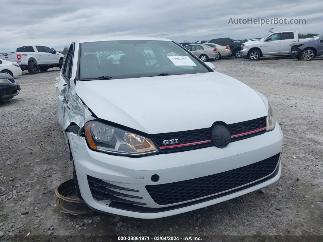 2016 Volkswagen Golf Gti S 4-door White vin: 3VW4T7AUXGM016018