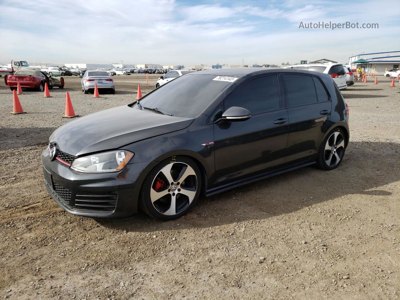 2016 Volkswagen Gti S/se Угольный vin: 3VW4T7AUXGM022790