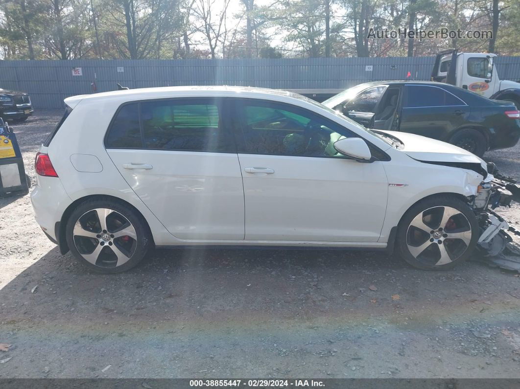 2016 Volkswagen Golf Gti Se 4-door White vin: 3VW4T7AUXGM042926