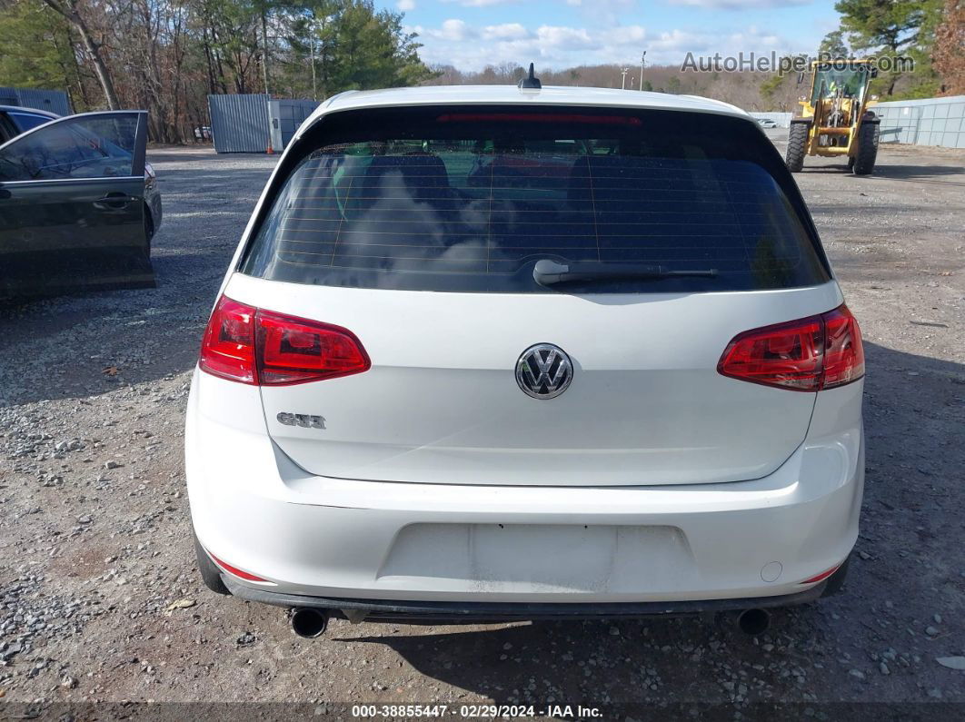 2016 Volkswagen Golf Gti Se 4-door White vin: 3VW4T7AUXGM042926