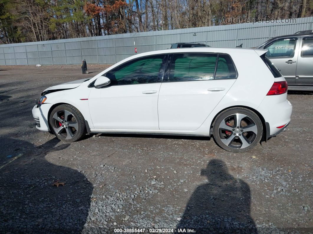 2016 Volkswagen Golf Gti Se 4-door White vin: 3VW4T7AUXGM042926