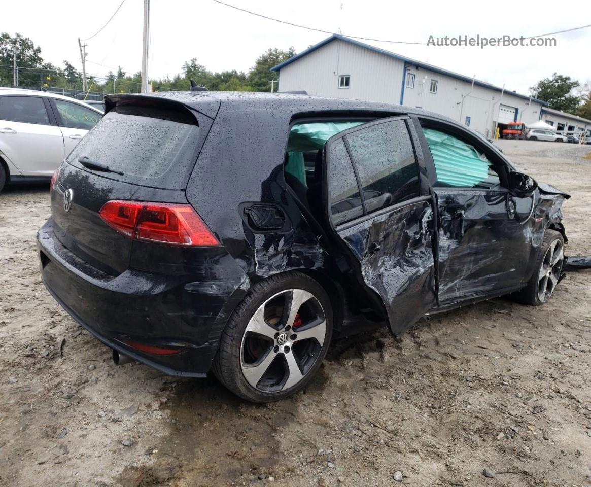 2016 Volkswagen Gti S/se Black vin: 3VW4T7AUXGM053960