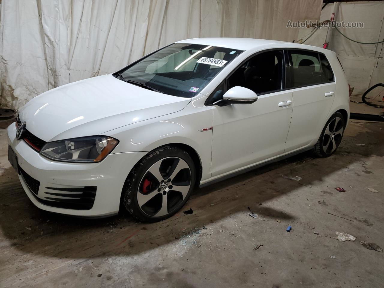 2016 Volkswagen Gti S/se White vin: 3VW4T7AUXGM068667