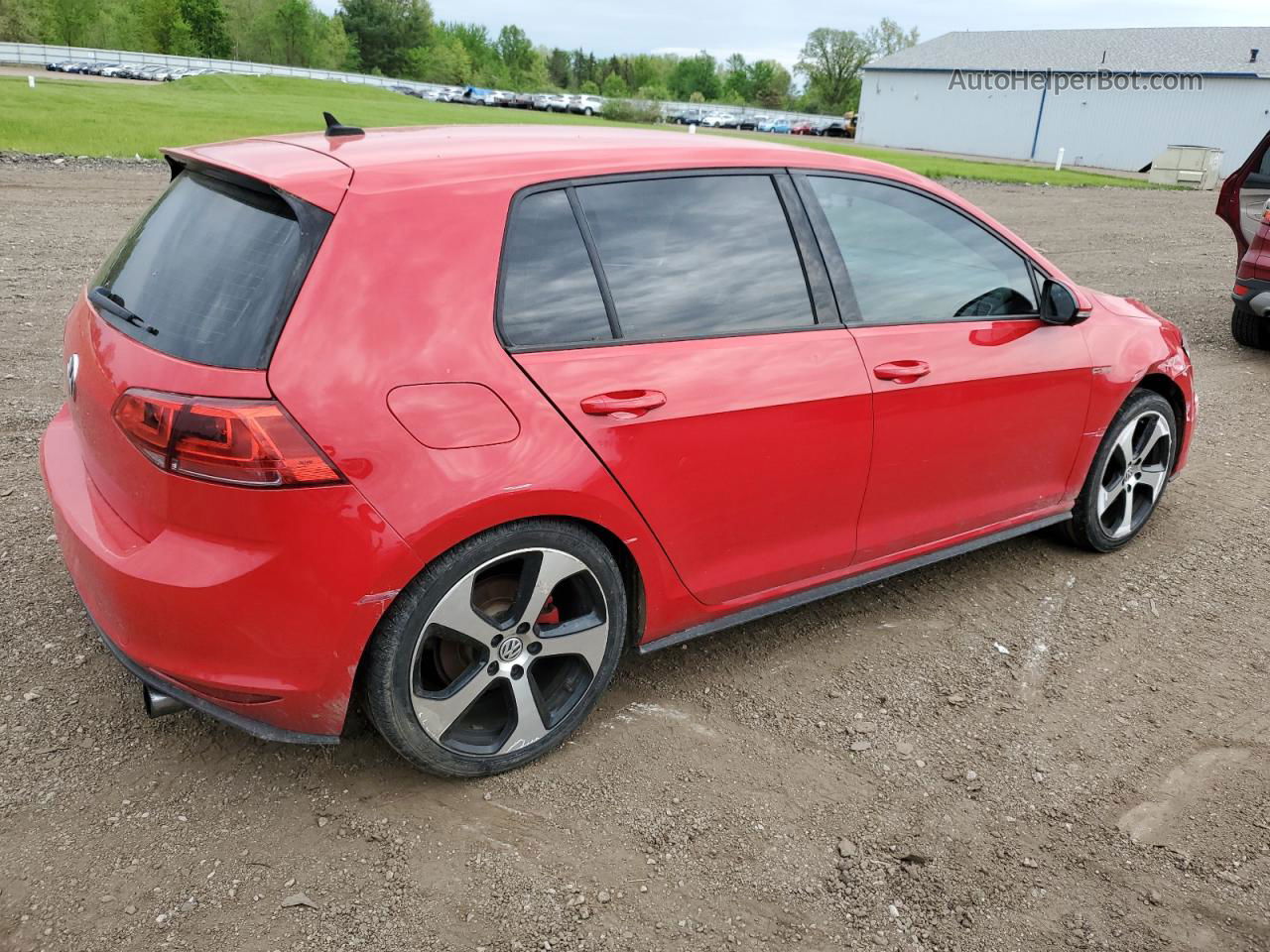 2017 Volkswagen Gti S Red vin: 3VW4T7AUXHM030745