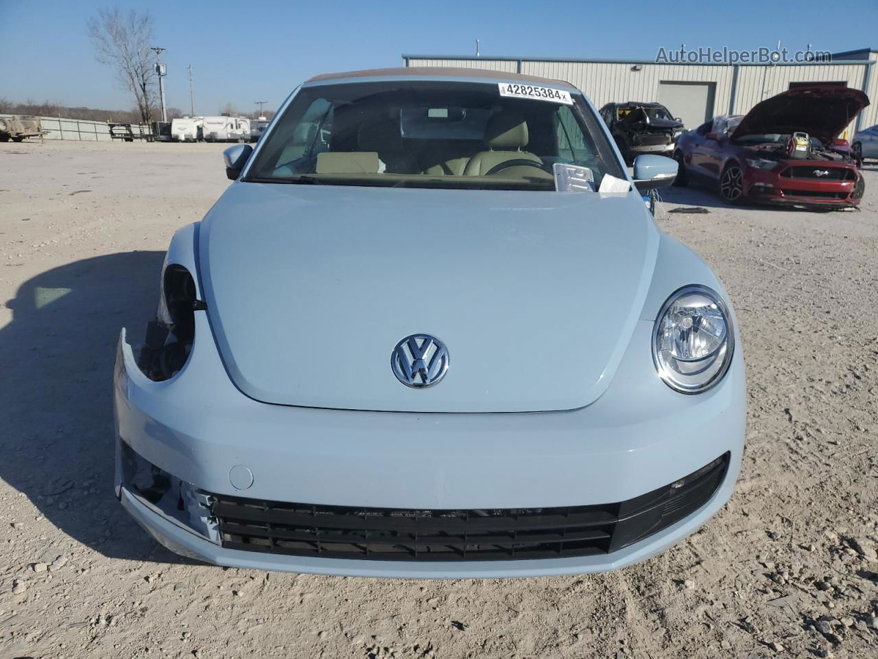 2014 Volkswagen Beetle  Blue vin: 3VW507AT0EM813296