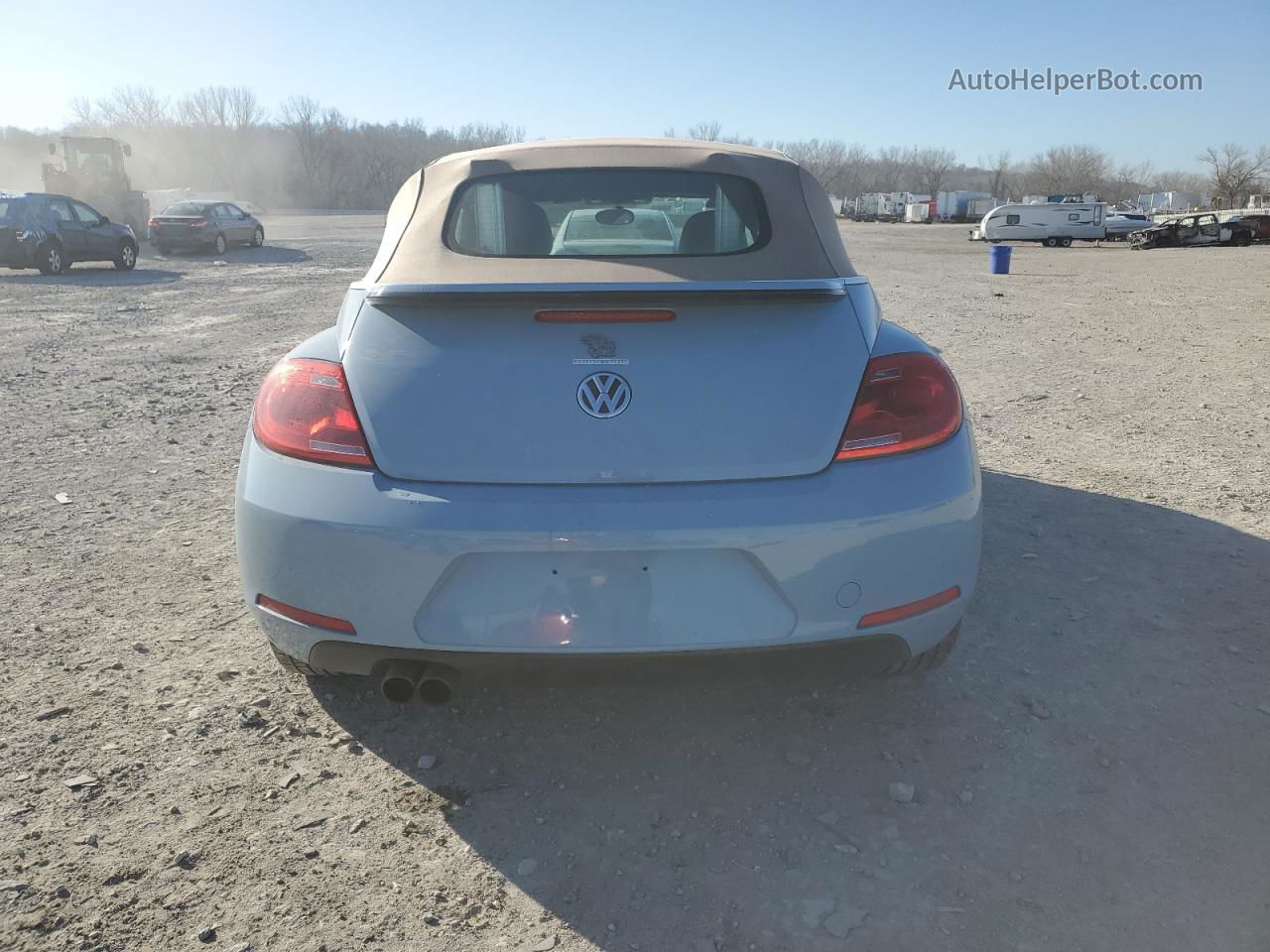 2014 Volkswagen Beetle  Blue vin: 3VW507AT0EM813296