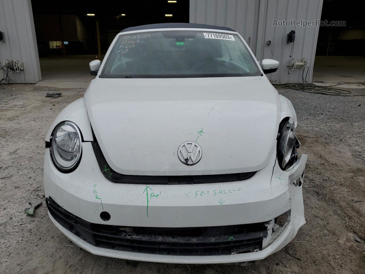 2016 Volkswagen Beetle S/se White vin: 3VW507AT0GM810966