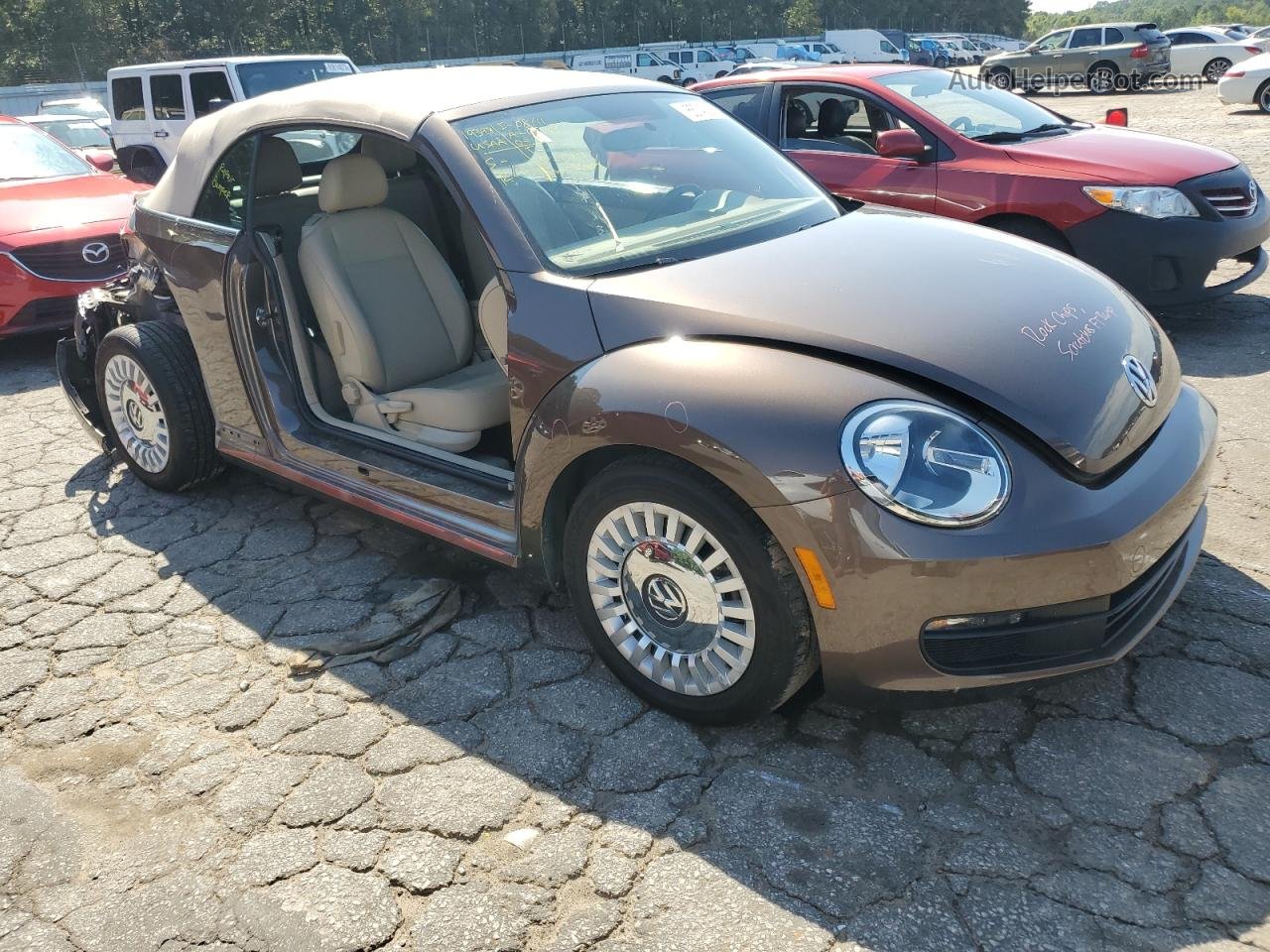 2014 Volkswagen Beetle  Желто-коричневый vin: 3VW507AT1EM809984