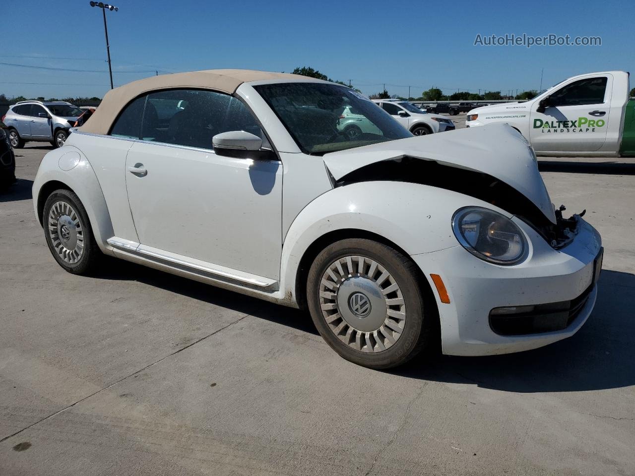 2014 Volkswagen Beetle  Белый vin: 3VW507AT1EM823416