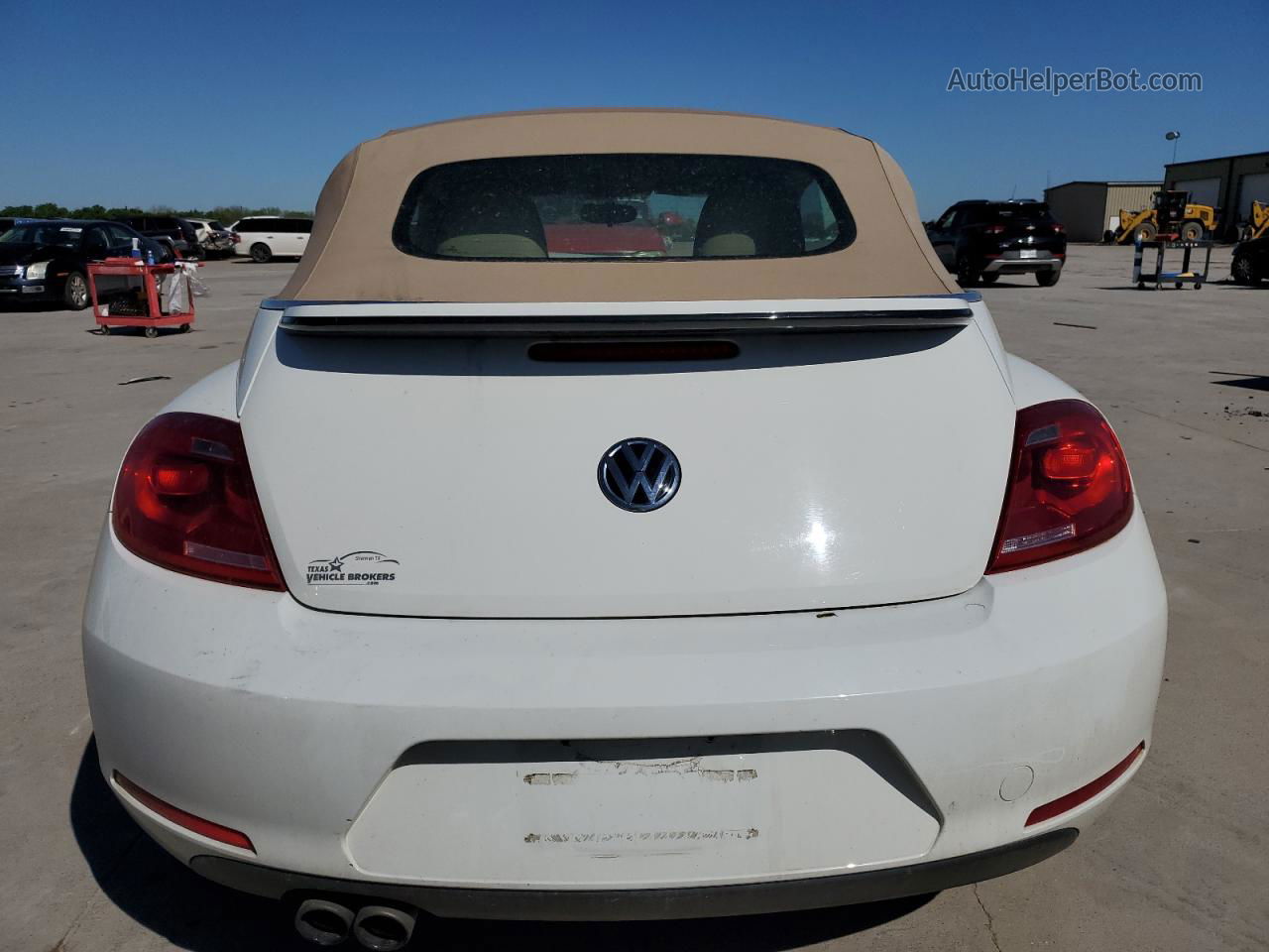 2014 Volkswagen Beetle  Белый vin: 3VW507AT1EM823416