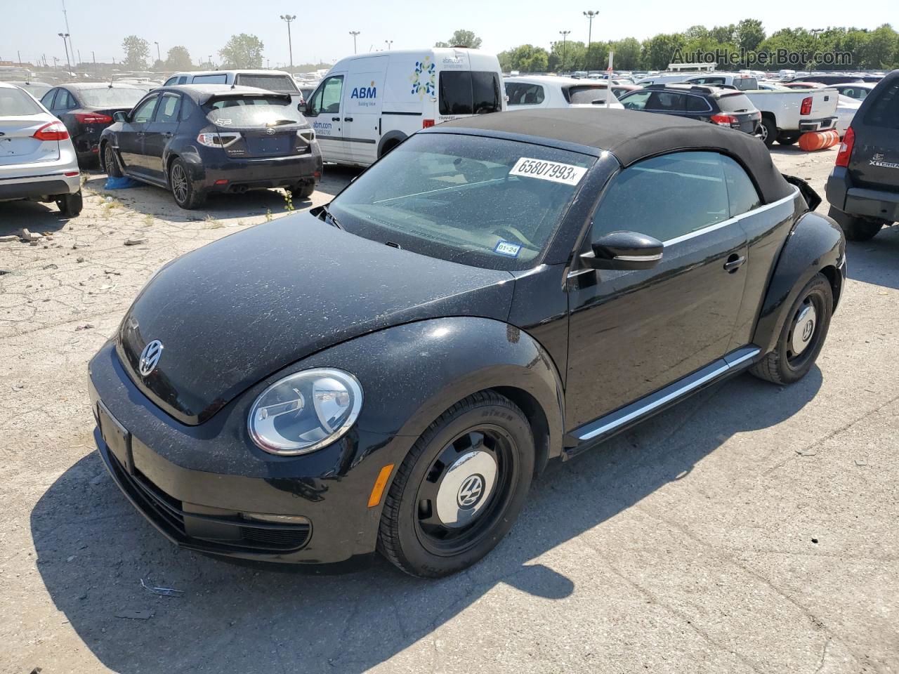 2014 Volkswagen Beetle  Черный vin: 3VW507AT2EM822579