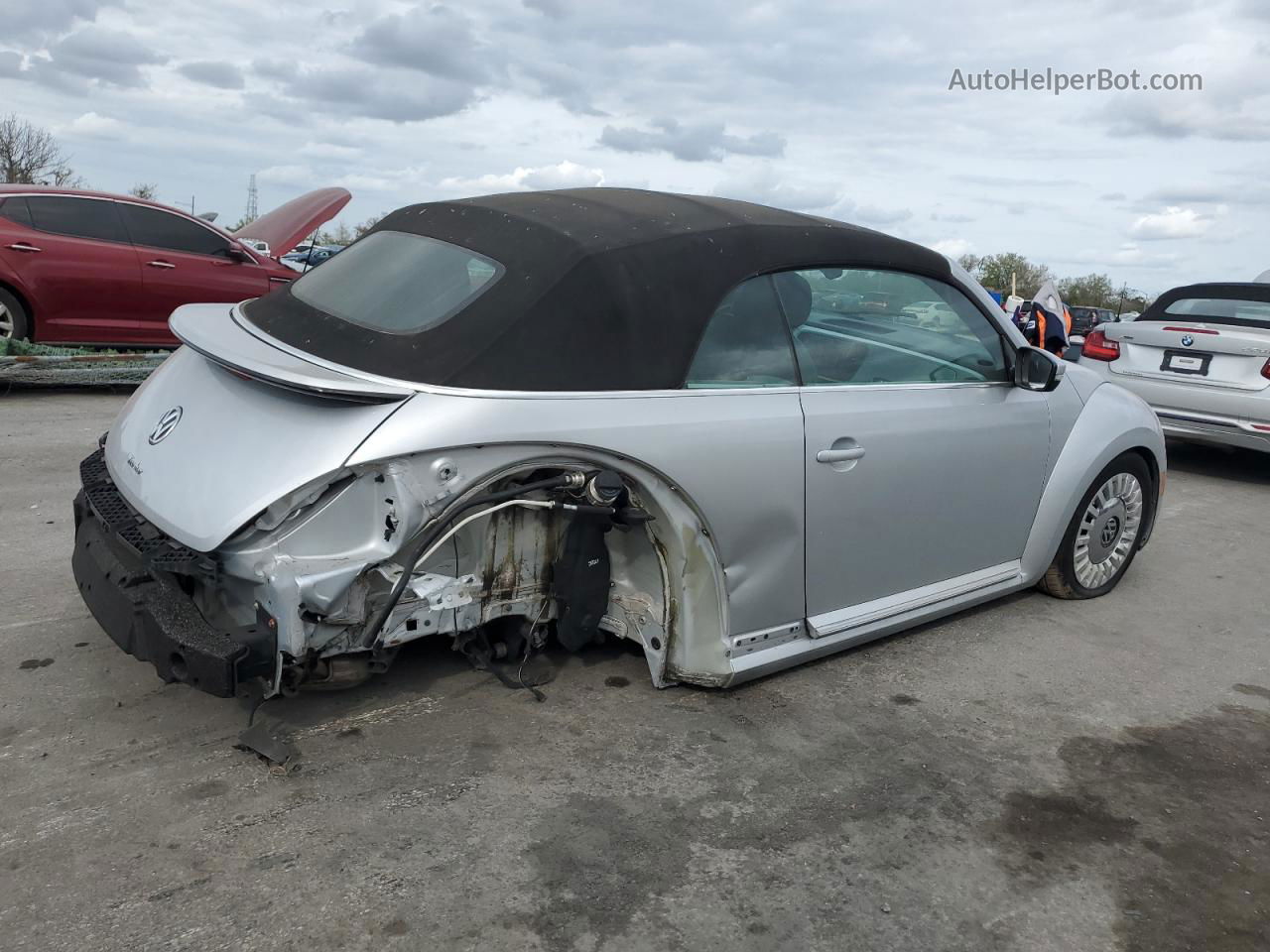 2016 Volkswagen Beetle S/se Silver vin: 3VW507AT5GM803950