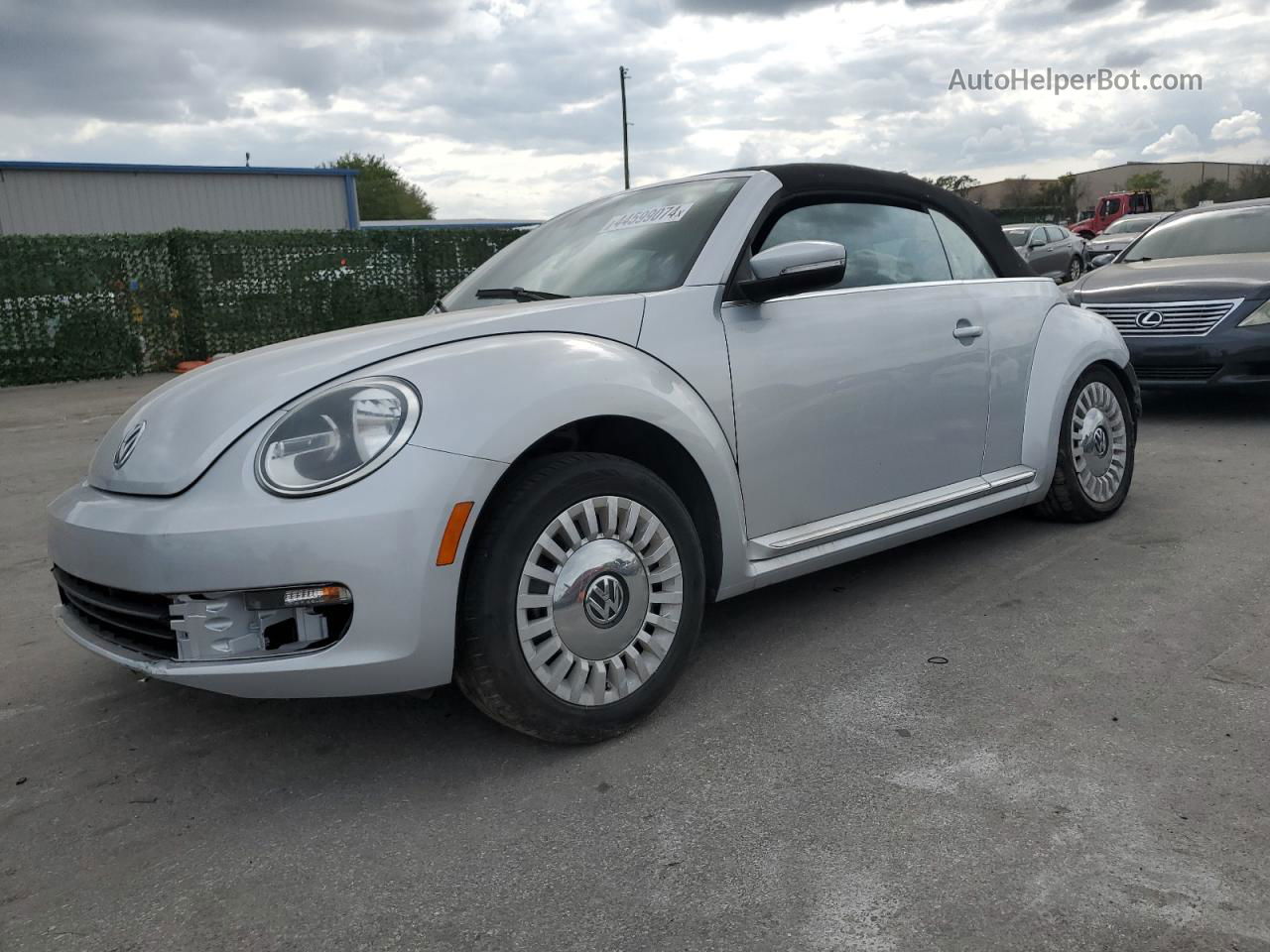 2016 Volkswagen Beetle S/se Silver vin: 3VW507AT5GM803950