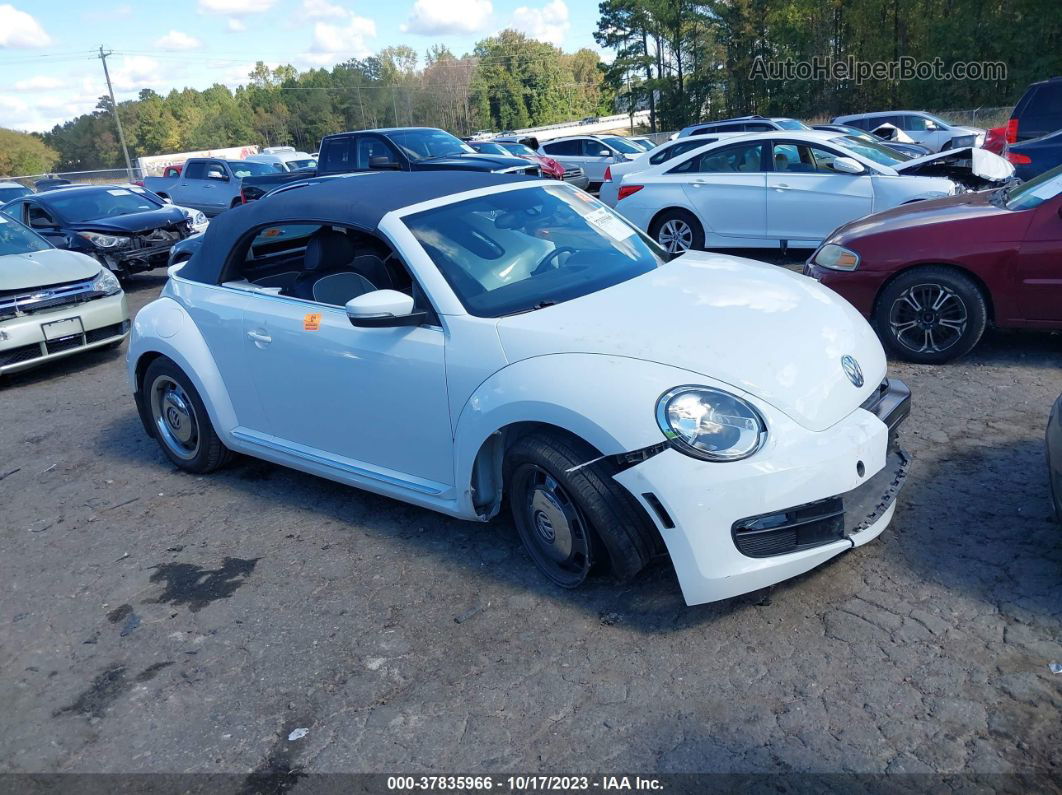 2016 Volkswagen Beetle Convertible 1.8t Denim White vin: 3VW507AT5GM816360