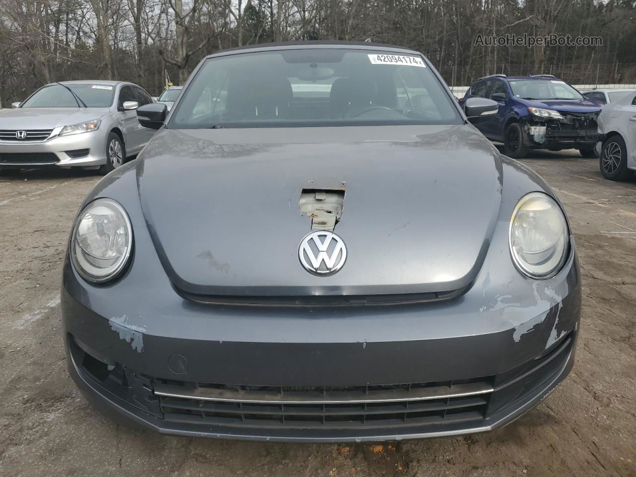 2014 Volkswagen Beetle  Gray vin: 3VW517AT1EM817158