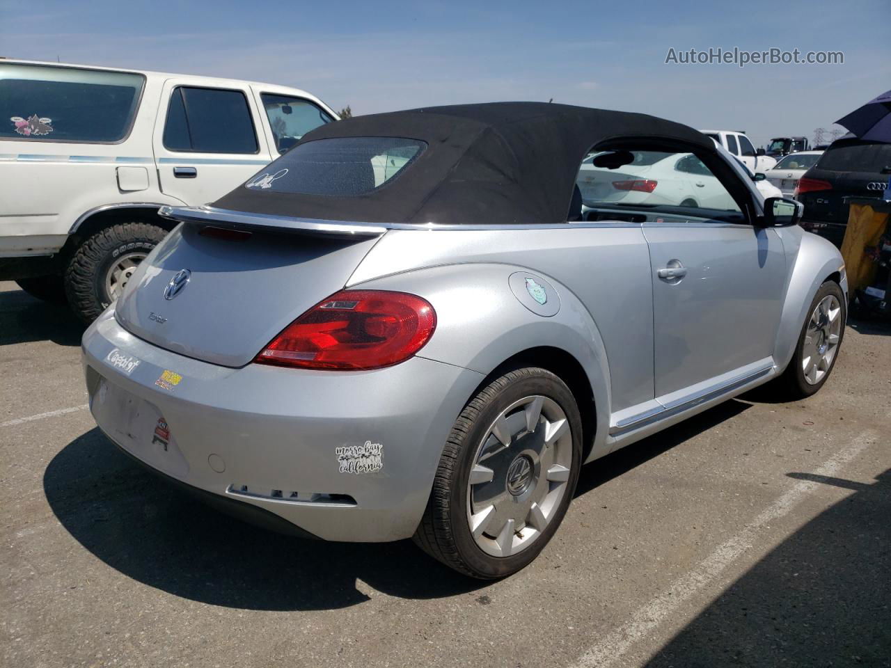 2016 Volkswagen Beetle S/se Silver vin: 3VW517AT1GM808639