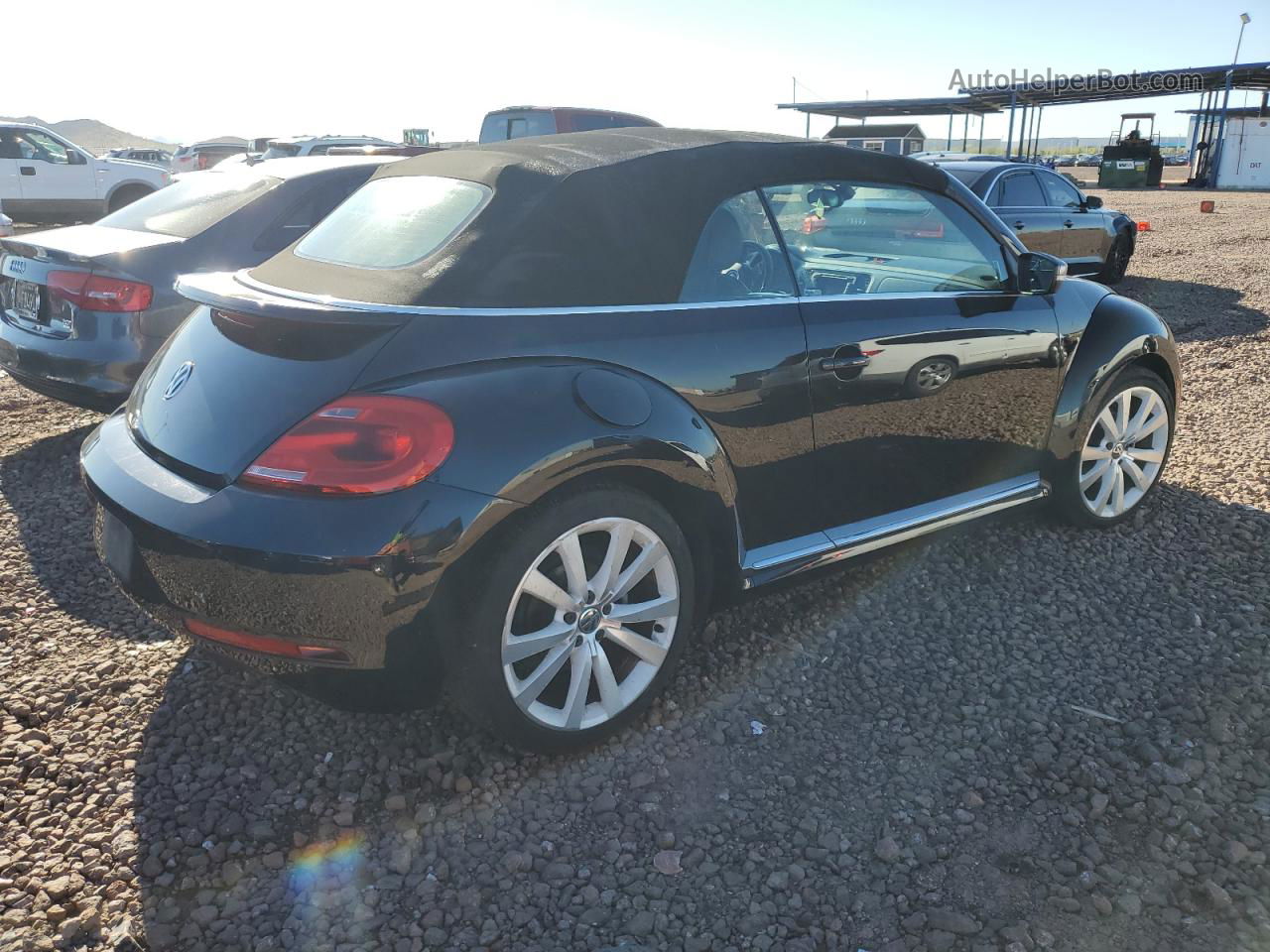 2014 Volkswagen Beetle  Черный vin: 3VW517AT2EM818044