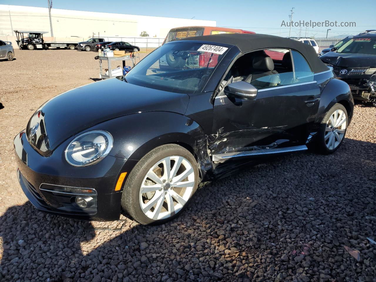 2014 Volkswagen Beetle  Черный vin: 3VW517AT2EM818044