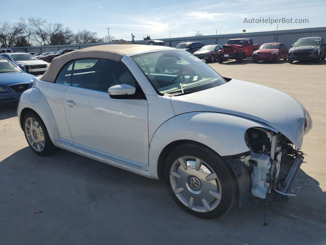 2016 Volkswagen Beetle S/se White vin: 3VW517AT2GM812716