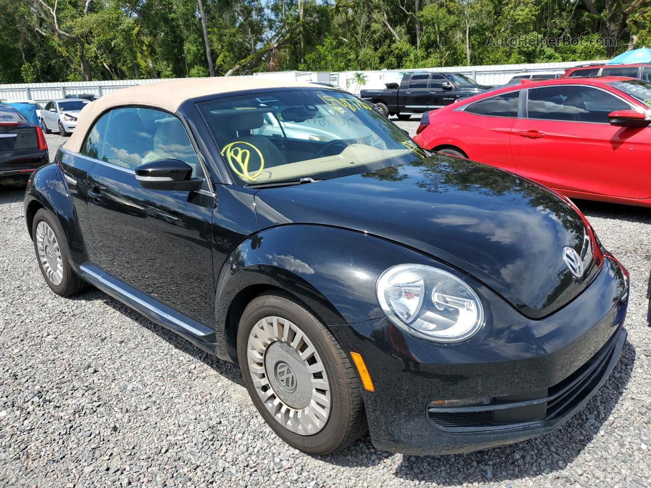 2016 Volkswagen Beetle S/se Черный vin: 3VW517AT3GM805502