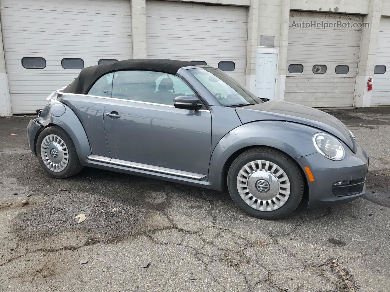 2016 Volkswagen Beetle S/se Gray vin: 3VW517AT3GM805581