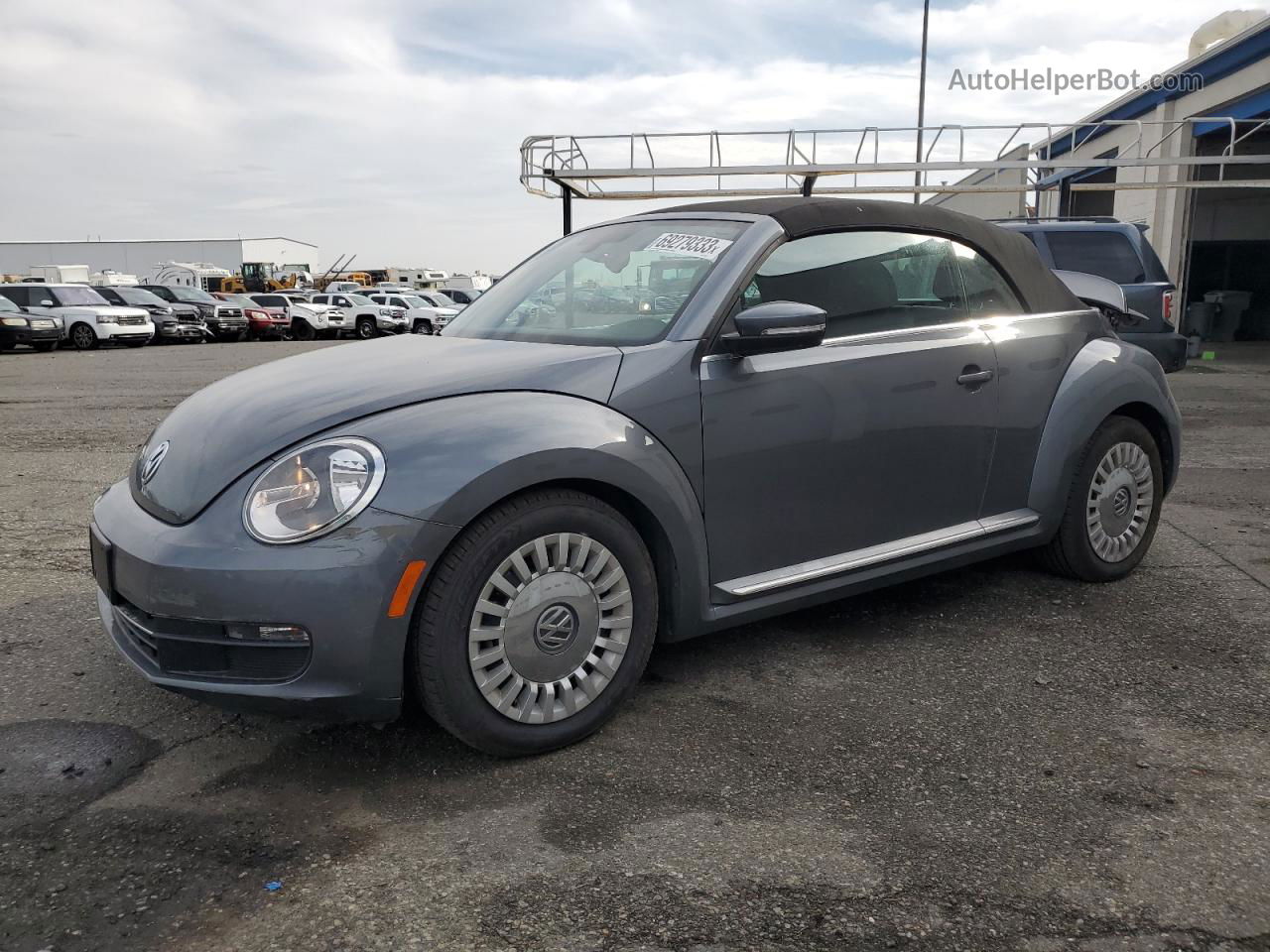 2016 Volkswagen Beetle S/se Gray vin: 3VW517AT3GM805581