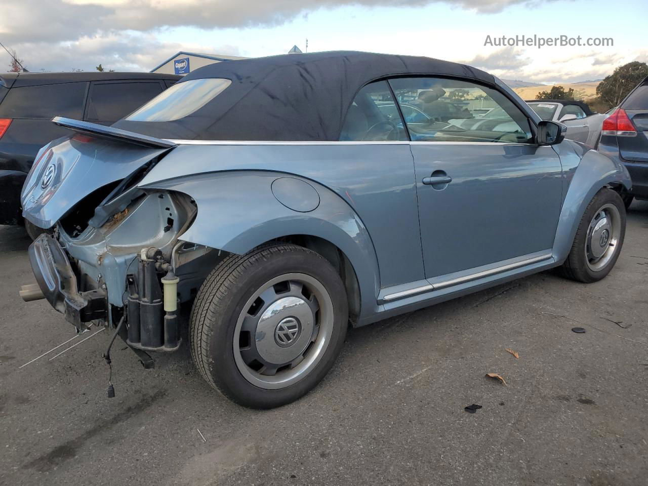 2016 Volkswagen Beetle S/se Blue vin: 3VW517AT3GM822445