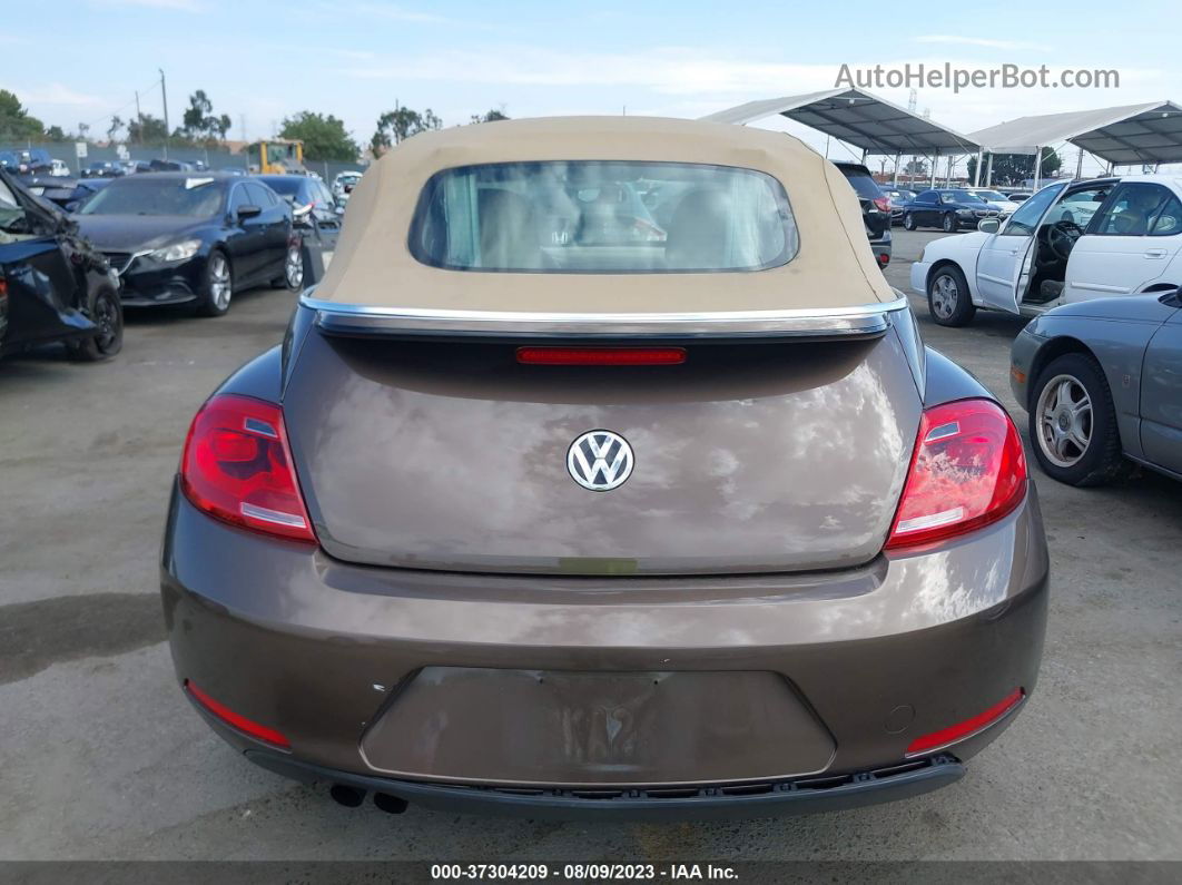 2014 Volkswagen Beetle Convertible 1.8t W/sound/nav Brown vin: 3VW517AT4EM818952