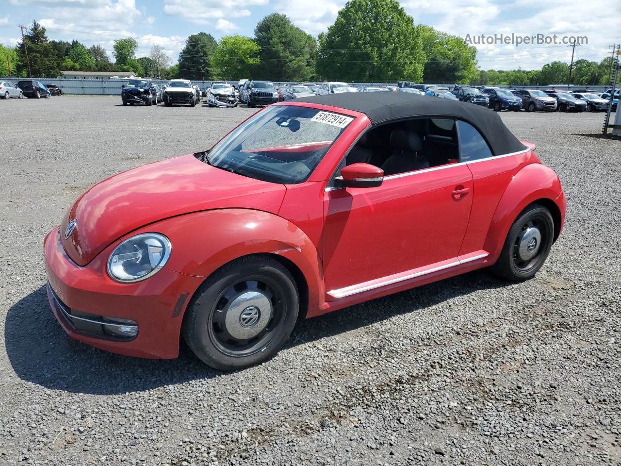 2016 Volkswagen Beetle S/se Red vin: 3VW517AT4GM806299