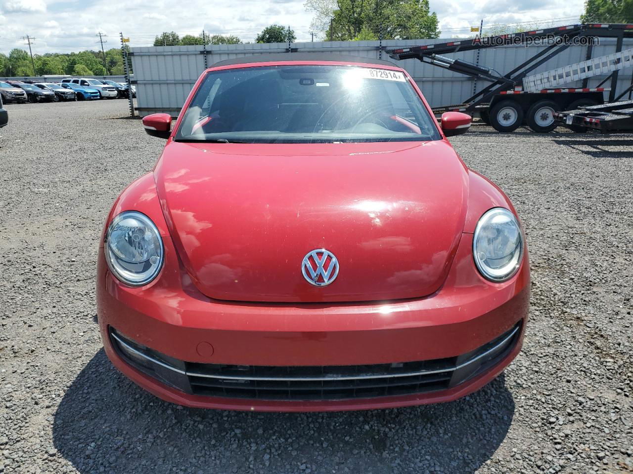 2016 Volkswagen Beetle S/se Red vin: 3VW517AT4GM806299