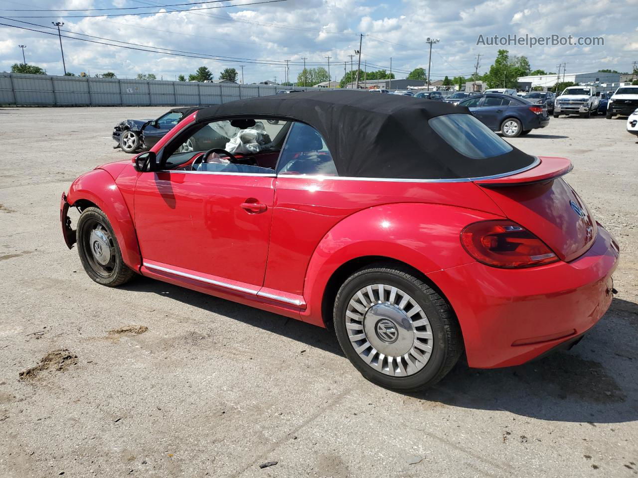 2016 Volkswagen Beetle S/se Red vin: 3VW517AT7GM804580