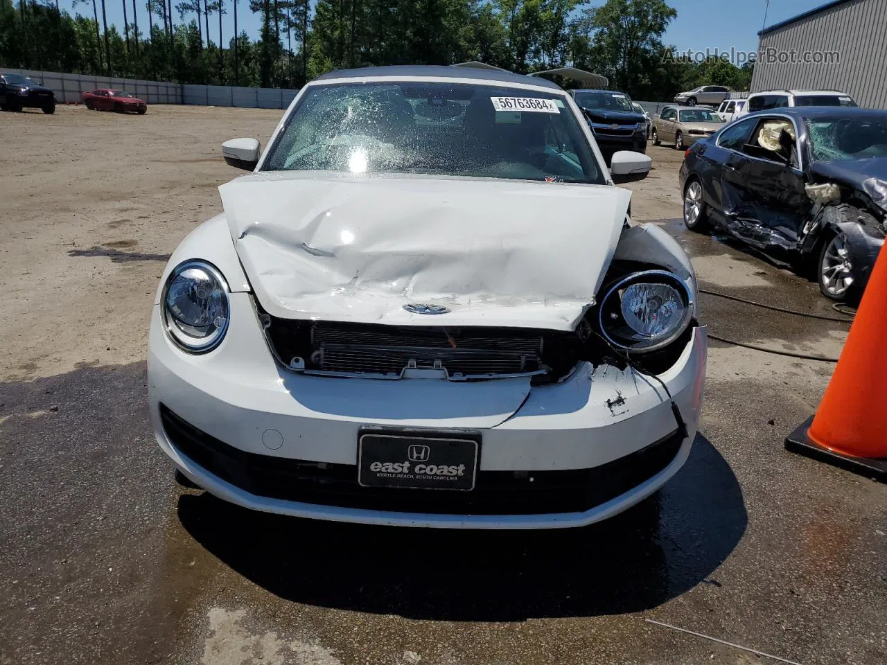 2016 Volkswagen Beetle S/se White vin: 3VW517AT7GM812100