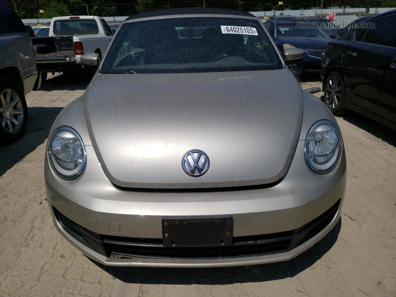 2014 Volkswagen Beetle  Серебряный vin: 3VW517AT9EM809633