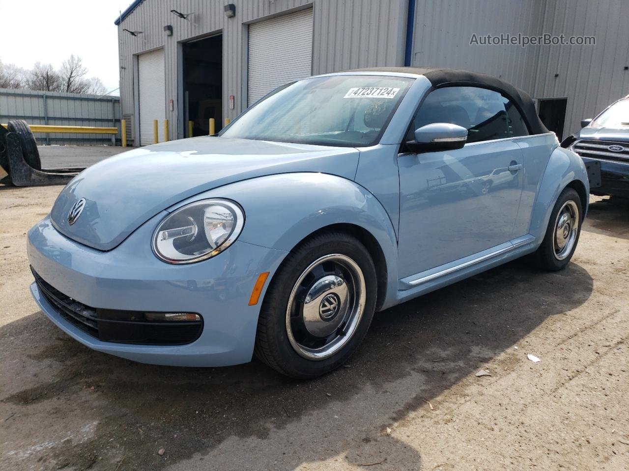 2014 Volkswagen Beetle  Синий vin: 3VW517ATXEM812685