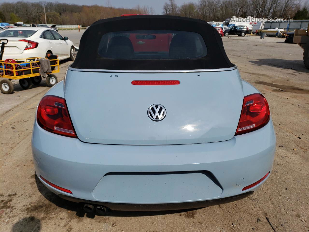 2014 Volkswagen Beetle  Синий vin: 3VW517ATXEM812685