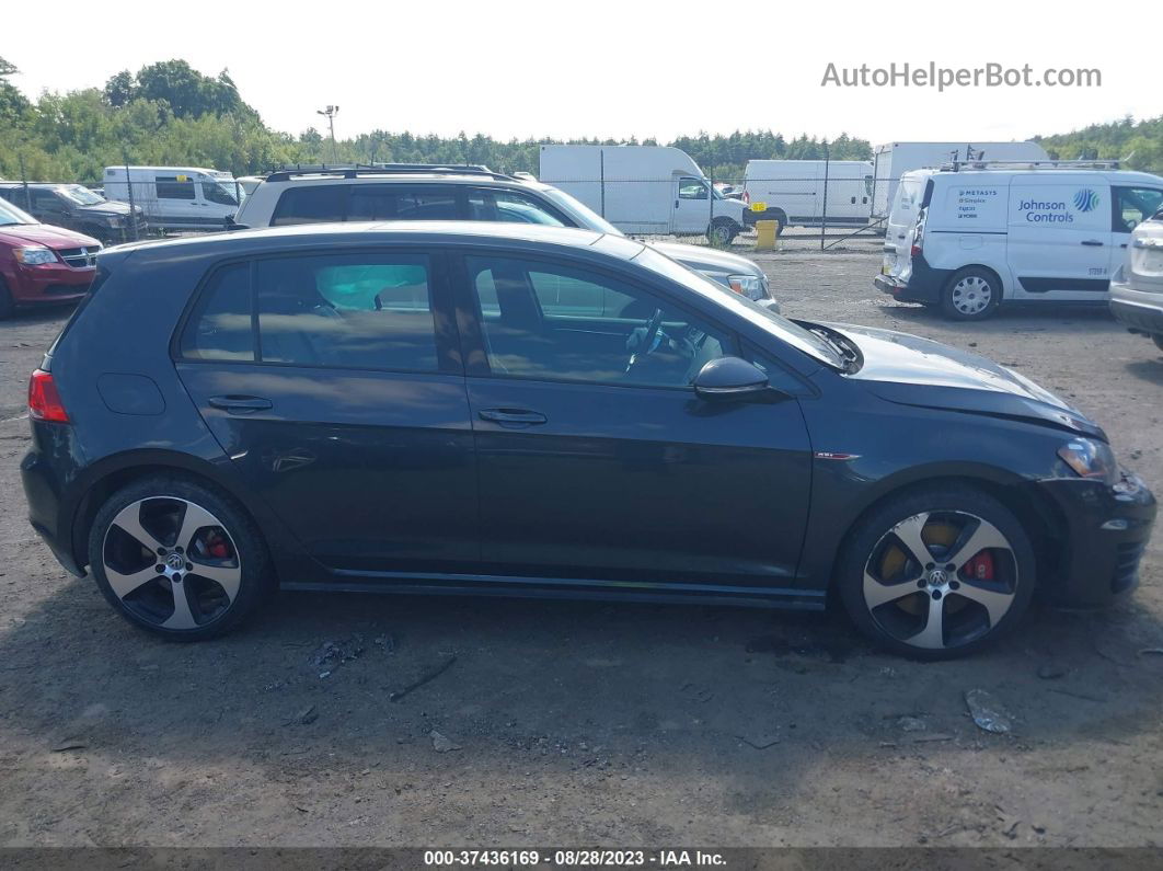 2015 Volkswagen Golf Gti Autobahn W Gray vin: 3VW547AU0FM091844