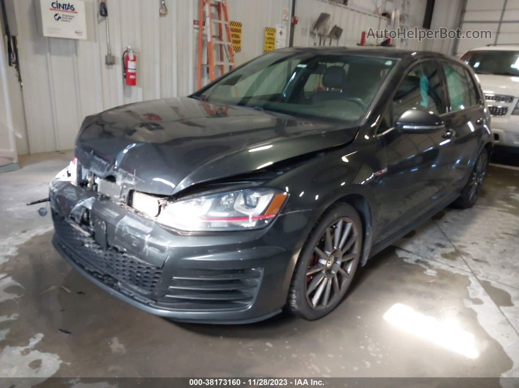 2016 Volkswagen Golf Gti Autobahn W/performance Package 4-door Gray vin: 3VW547AU0GM016823