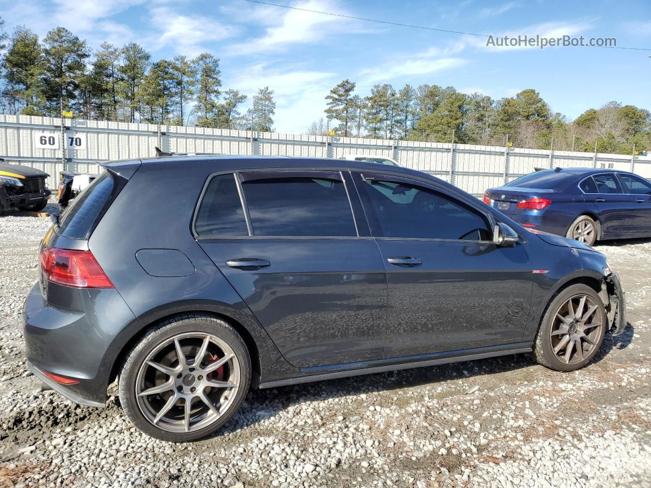 2017 Volkswagen Gti Sport Gray vin: 3VW547AU0HM061763