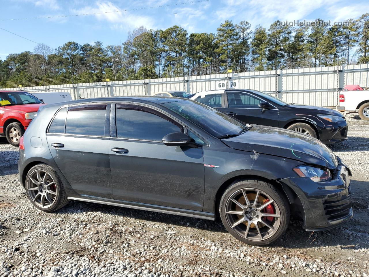 2017 Volkswagen Gti Sport Gray vin: 3VW547AU0HM061763