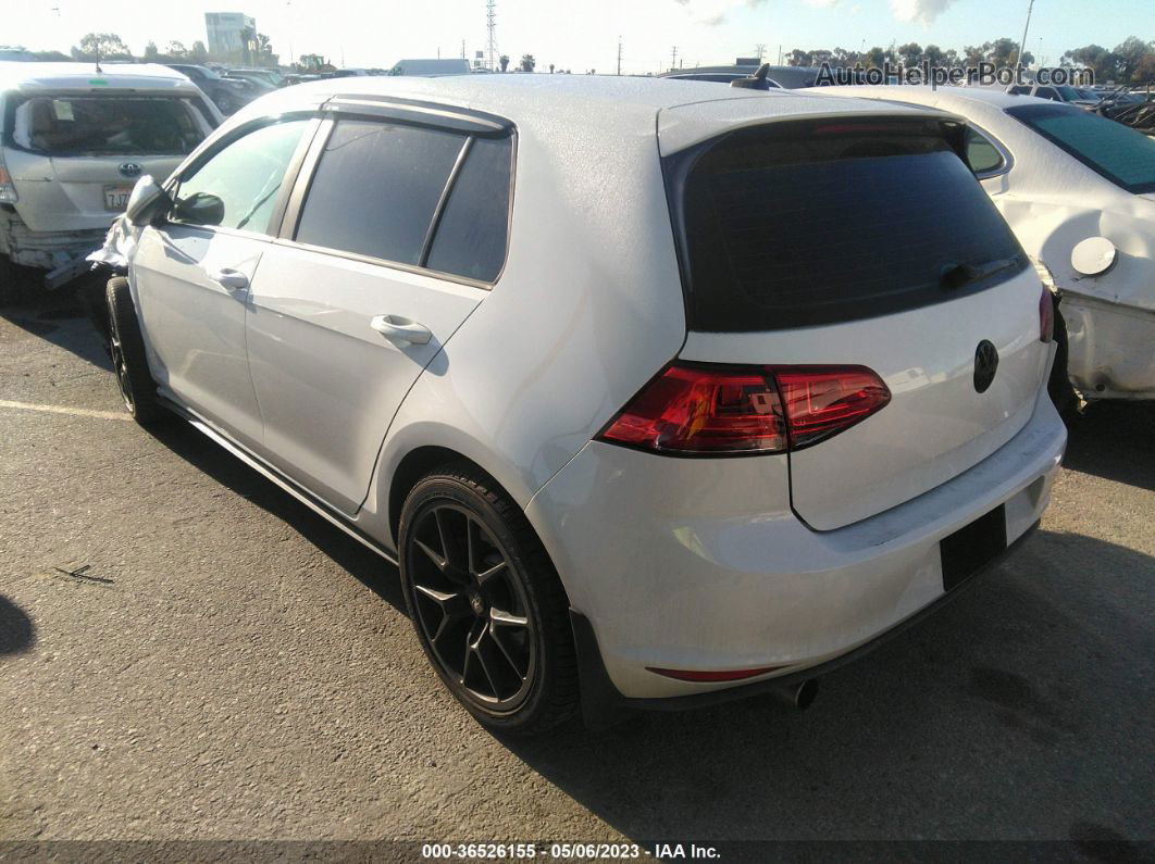 2017 Volkswagen Golf Gti Se 4-door/autobahn 4-door/sport 4-door/s 4-door White vin: 3VW547AU0HM063657