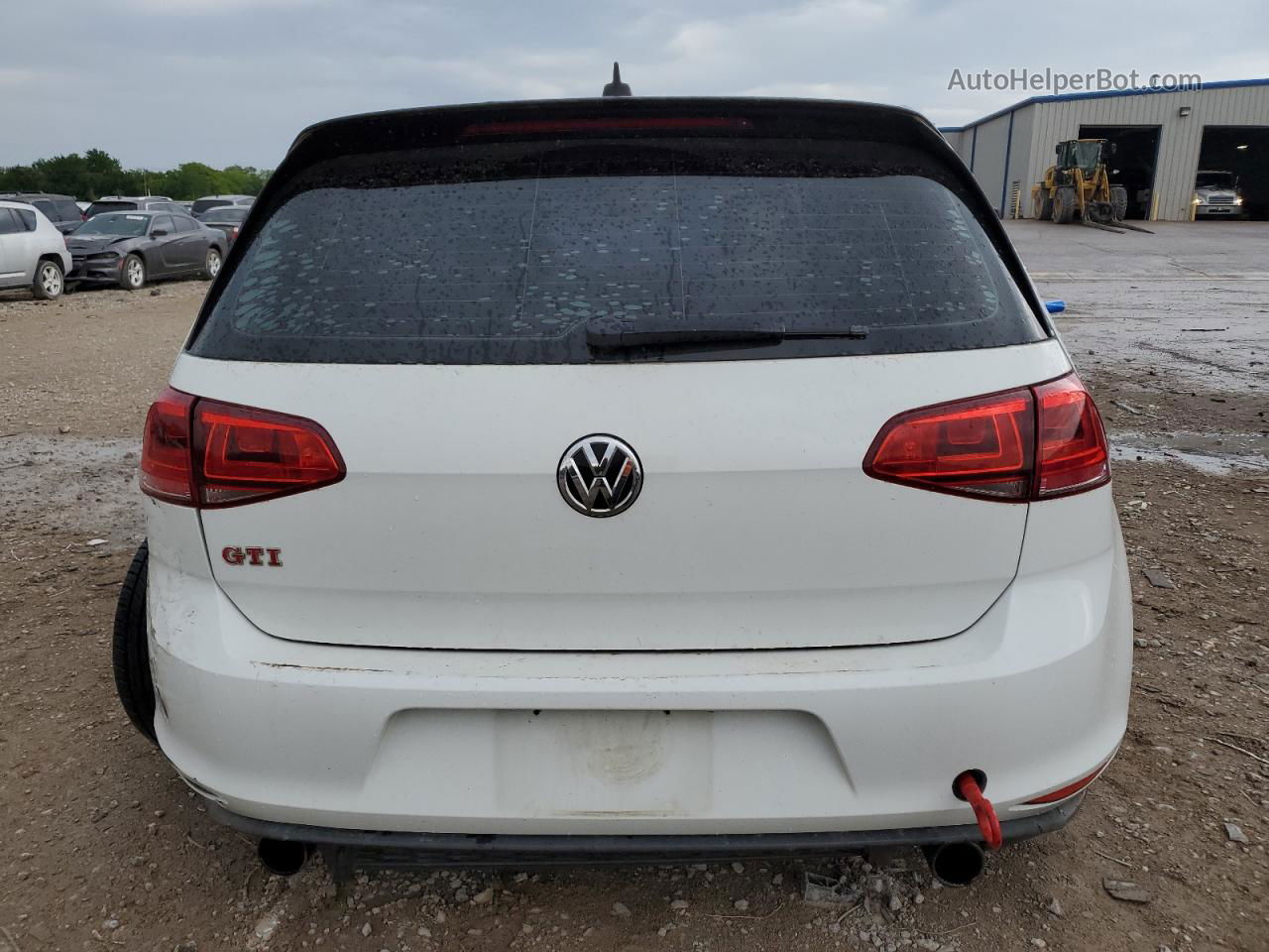 2017 Volkswagen Gti Sport White vin: 3VW547AU0HM069409